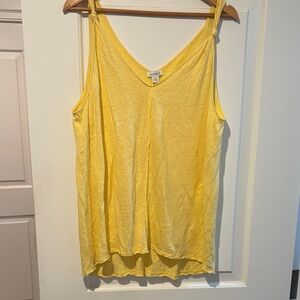 Sundance Yellow linen Tank Top